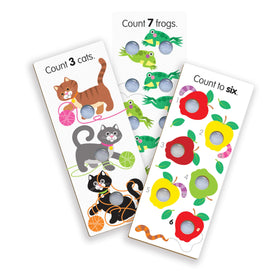 Melissa & Doug Poke-a-Dot dots deliver satisfying pop-click feedback.