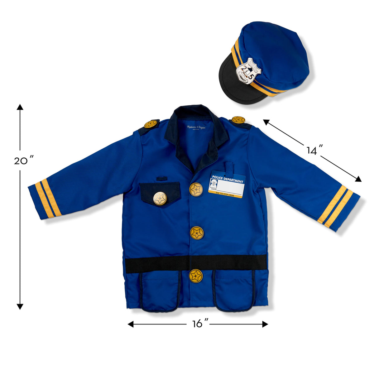 Melissa & Doug Police walkie-talkie with sound effects enhances storytelling