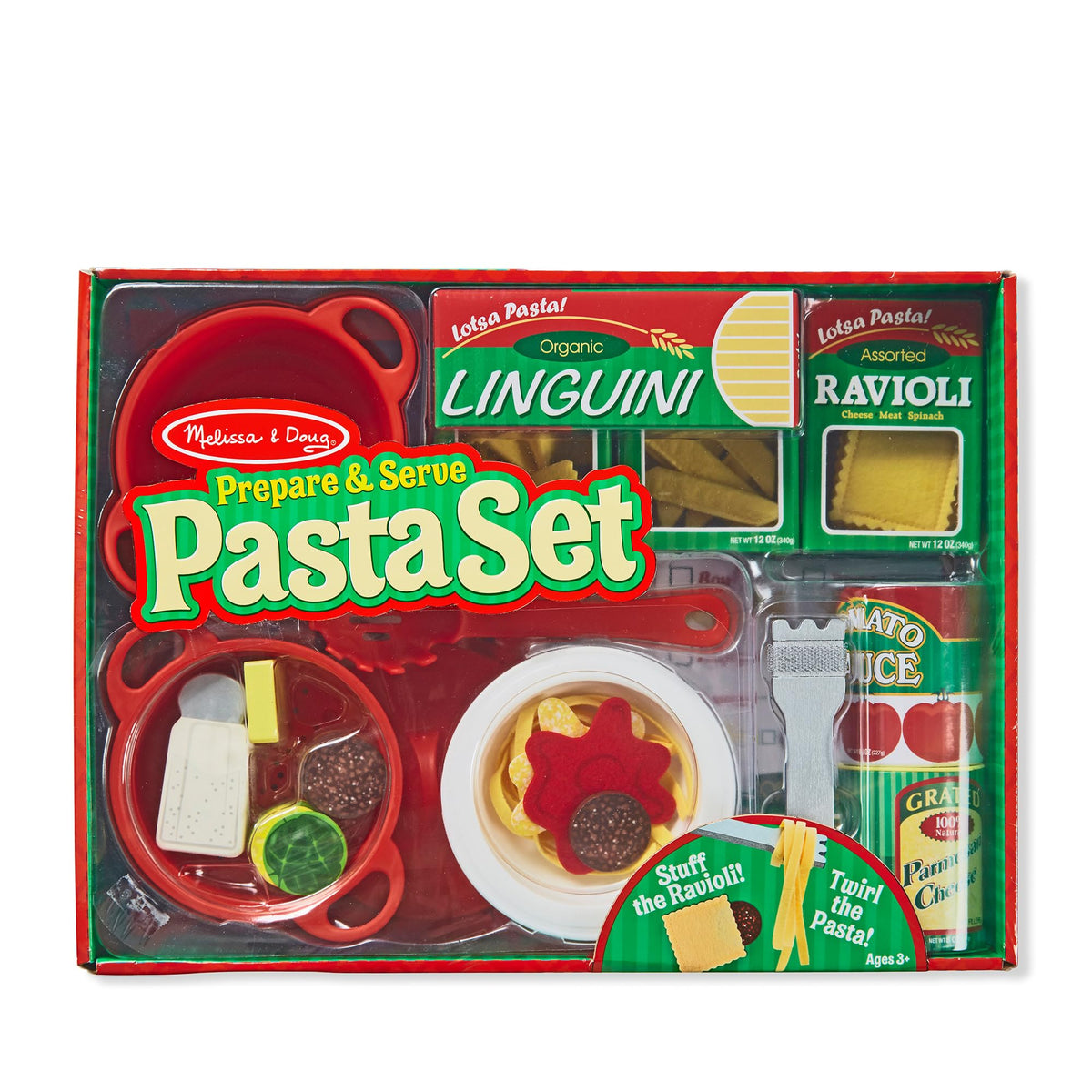 Melissa & Doug ravioli fillings demonstrate creative assembly during role-play