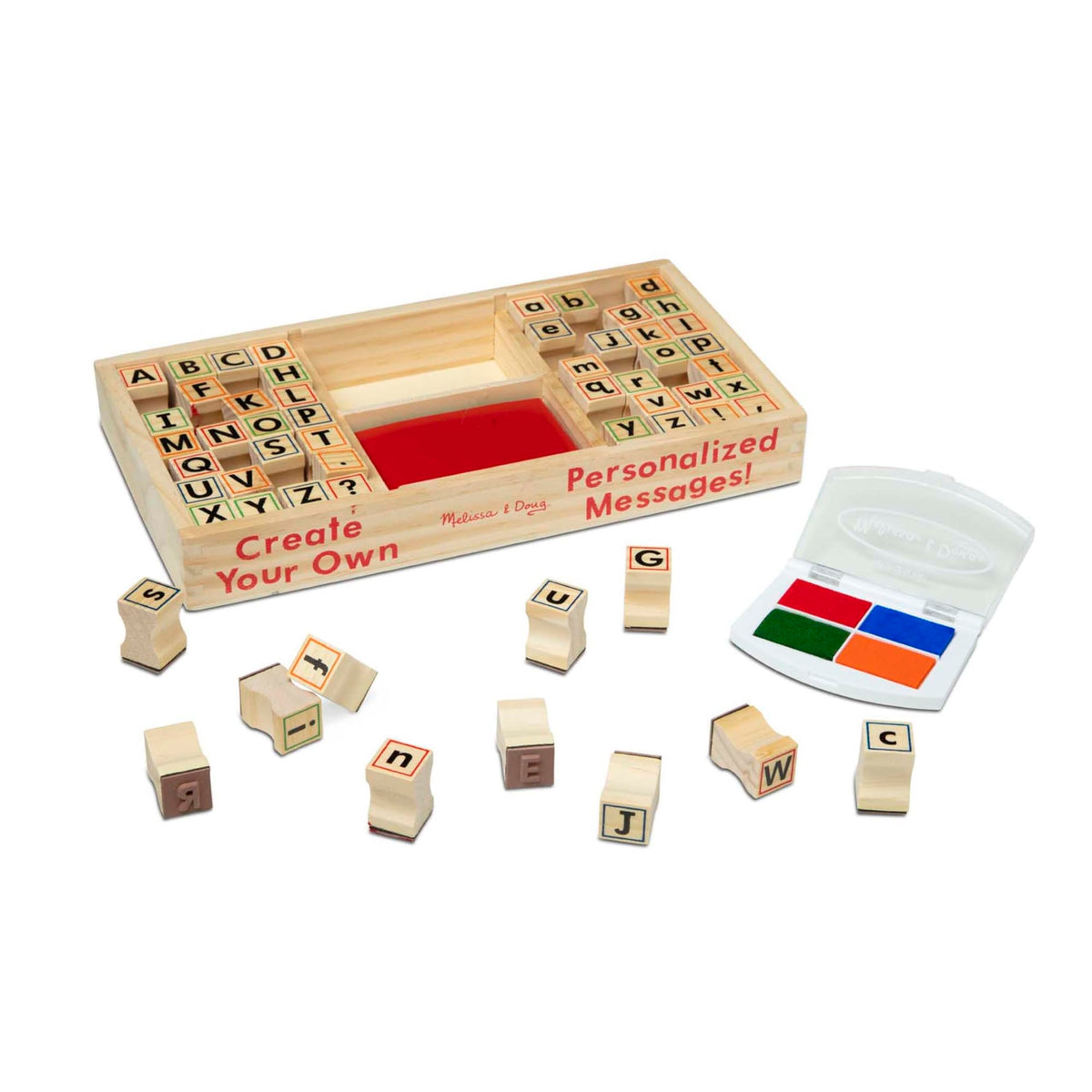 Punctuation stamps including period and exclamation for expressive messages