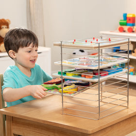Melissa & Doug rack offers space-saving puzzle storage