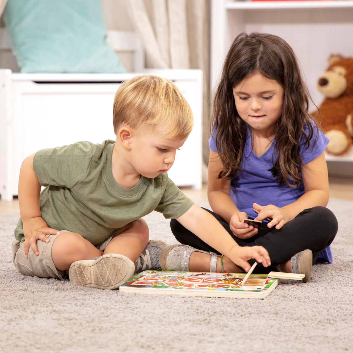 Melissa & Doug removable animal magnets for hands-on exploration