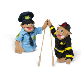 Melissa & Doug Rescue Puppet Set provides child-friendly puppets for confident manipulation.