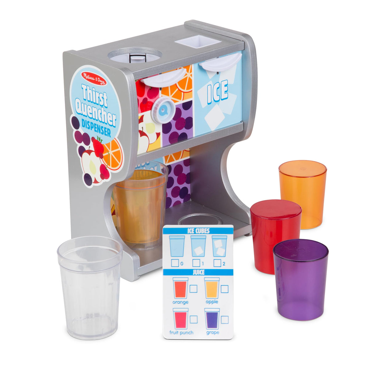 Melissa & Doug reusable menu card helps kids practice taking orders.