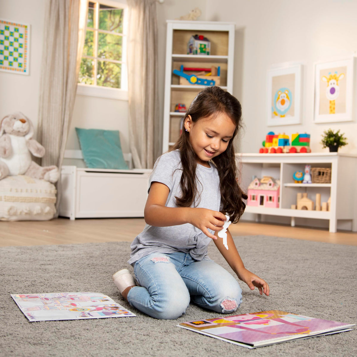 Melissa & Doug reusable sticker pad with princesses for dress-up and fine motor practice