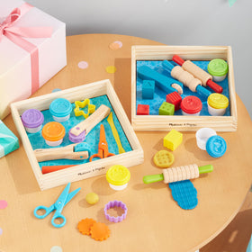 Melissa & Doug rolling pins and tools enable tactile shaping and texture exploration