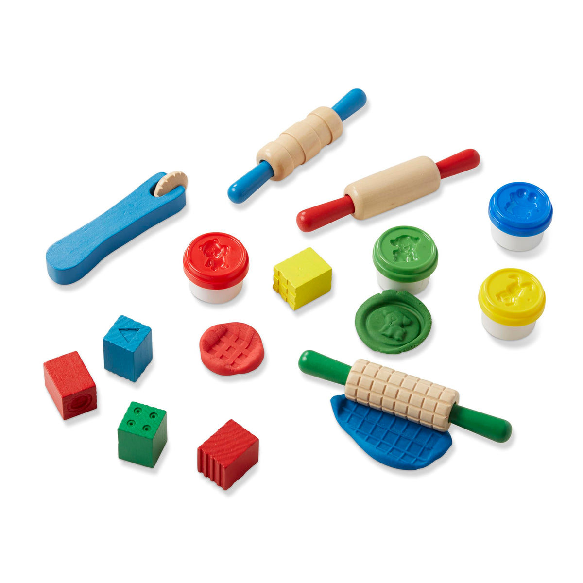 Melissa & Doug rolling pins with unique patterns spark storytelling and texture play