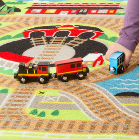 Melissa & Doug Round the Rails packaging is recyclable and easy to open