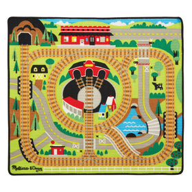 Melissa & Doug Round the Rails switching yard enables varied train configurations
