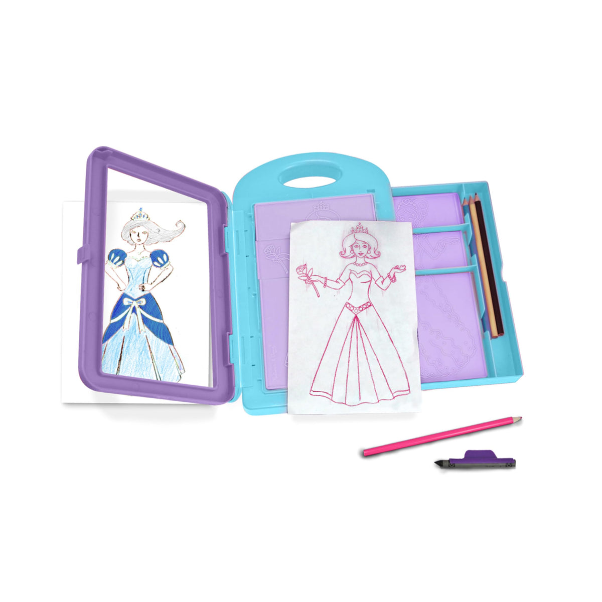 Melissa & Doug rubbing-crayon reveals designs with a simple rub