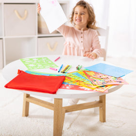 Melissa & Doug Created by Me rubbing plate with eight textures for tactile craft.