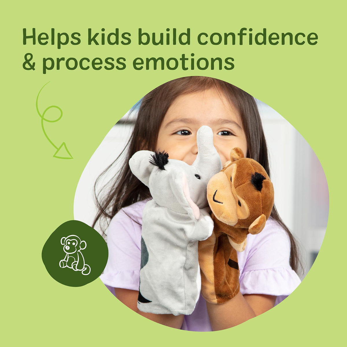 Melissa & Doug Safari Buddies parrot puppet sparks colorful animal voices in playtime.