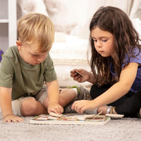 Melissa & Doug sturdy wooden construction for durable play