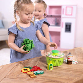 Melissa & Doug peppers brighten the salad with color-ready toppings for pretend meals