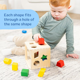 Classic wooden toy by Melissa & Doug offers timeless educational value.