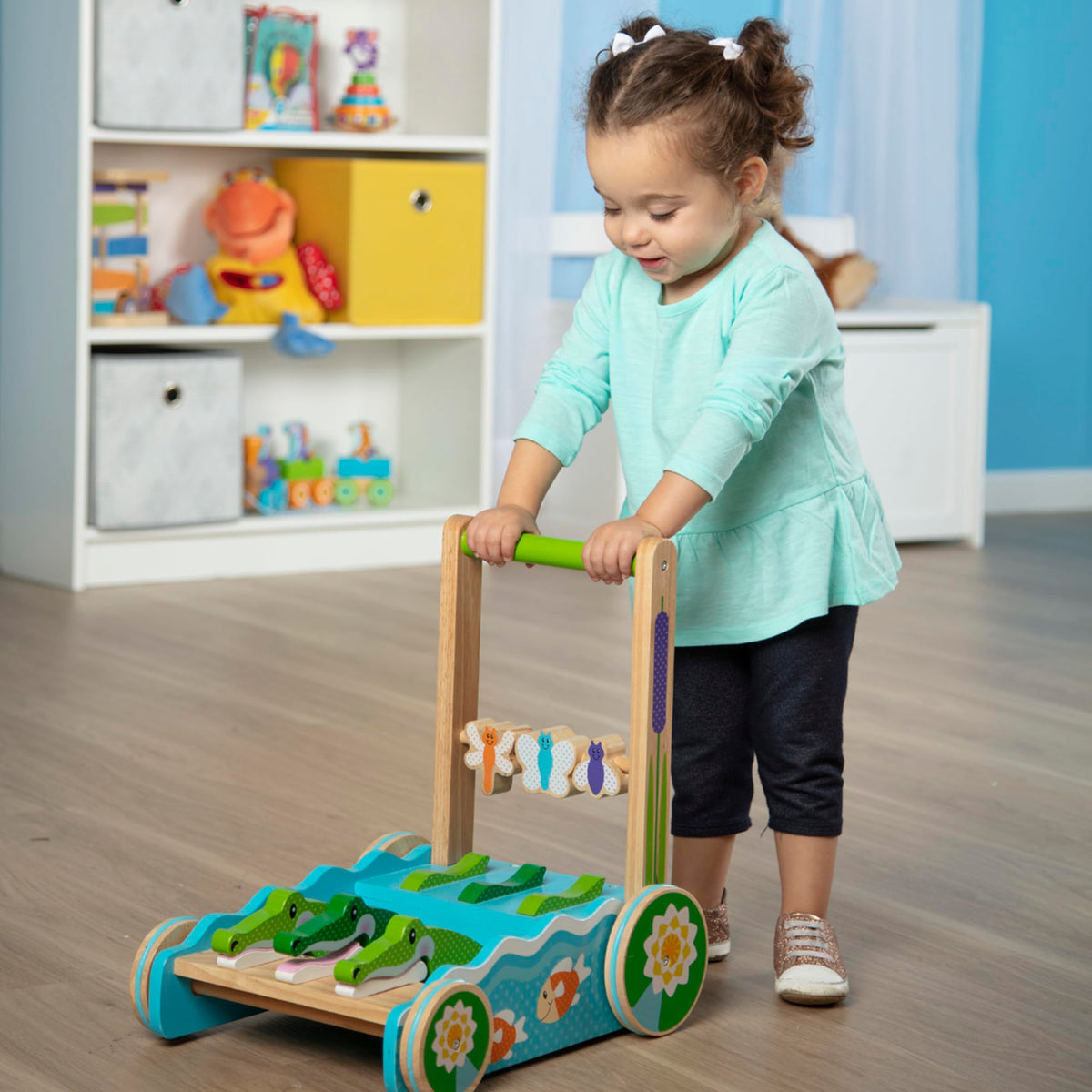 Melissa & Doug gift-ready push toy for screen-free play