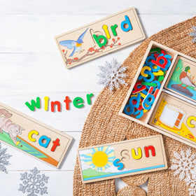 Melissa & Doug See & Spell gift packaging suitable for thoughtful gift appeal.