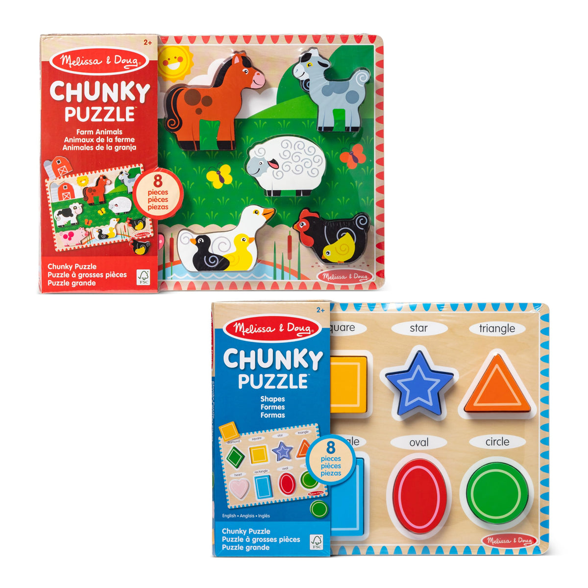 Melissa & Doug full-color pictures beneath aid matching and memory