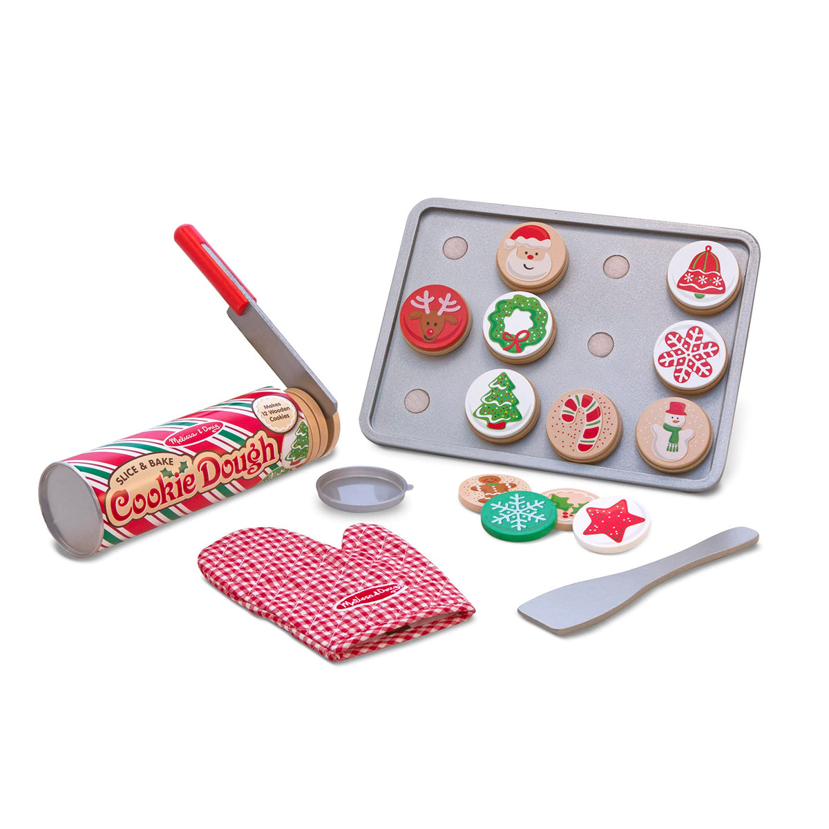Melissa & Doug sliceable cookies in a tube for imaginative Christmas play