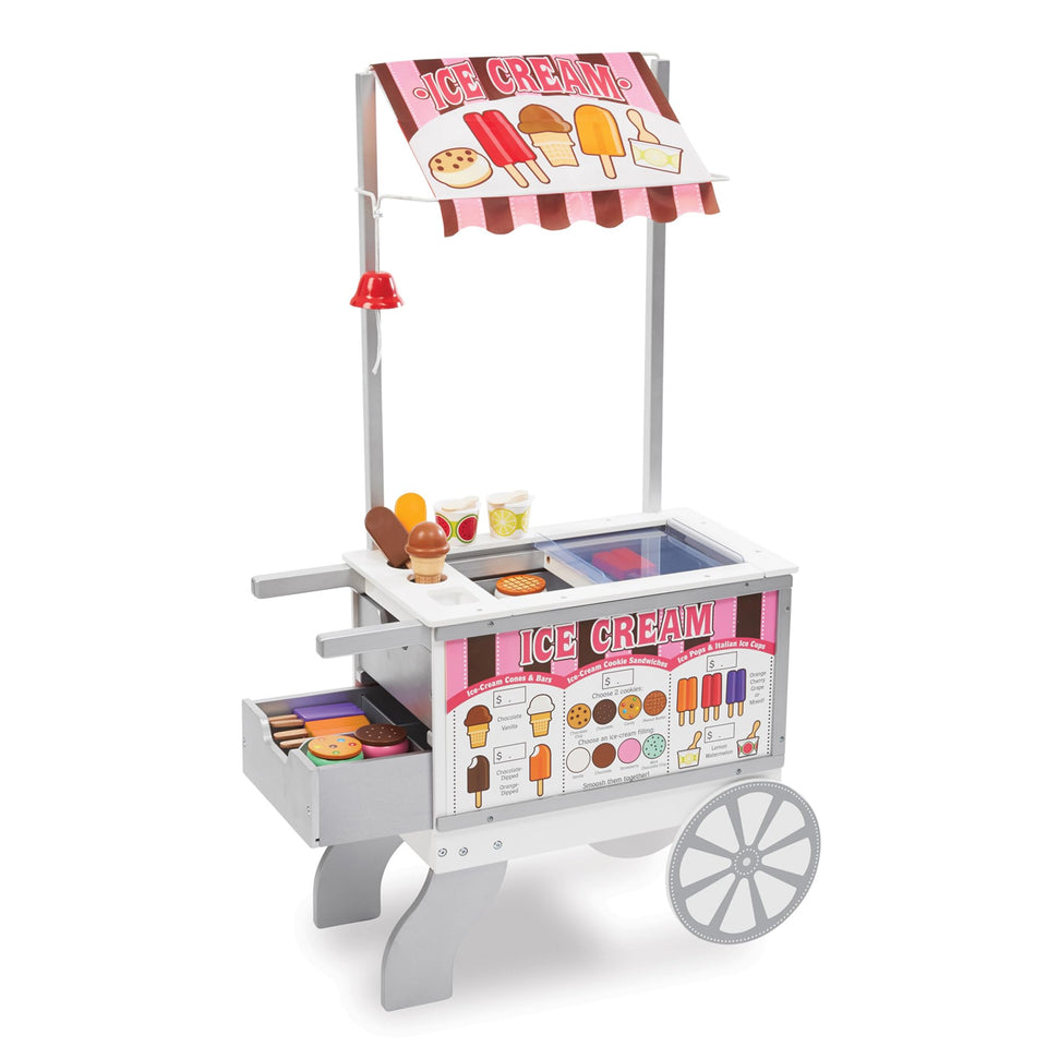 Melissa & Doug Snacks & Sweets cart awning for versatile pretend play