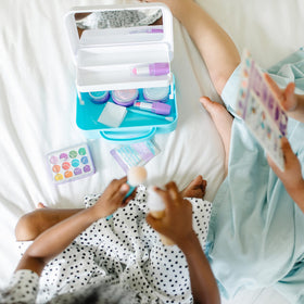Melissa and Doug soft makeup brushes for gentle pretend styling