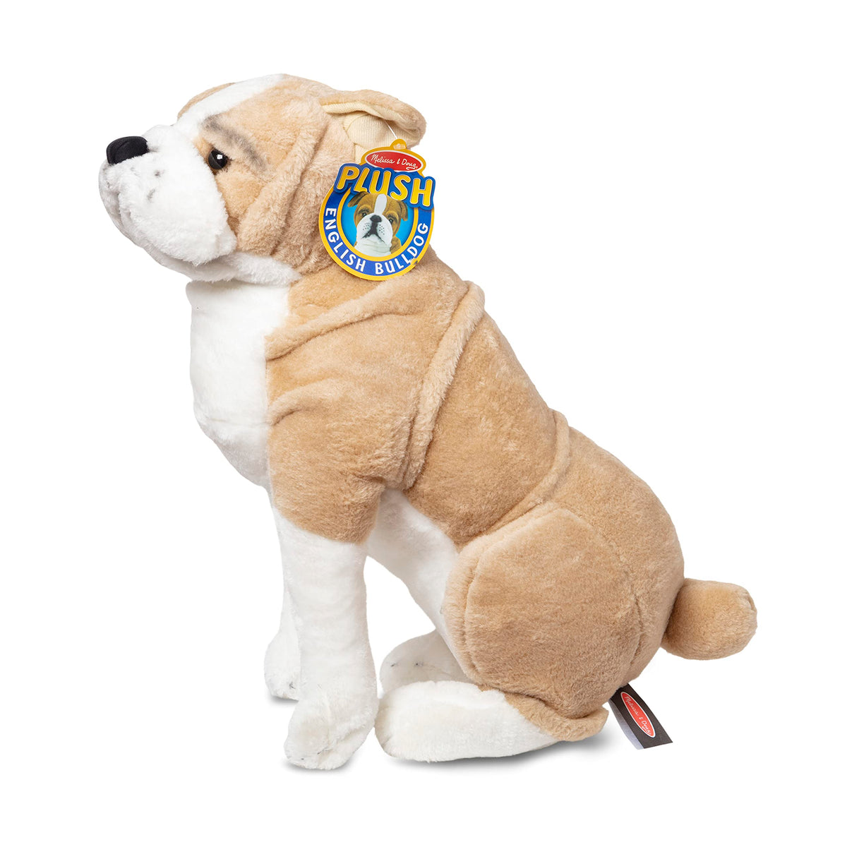 Melissa &amp; Doug soft plush texture feels cozy for hugs and comforting moments.