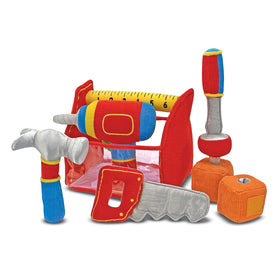 Melissa & Doug soft saw toy encourages hands-on play and spatial awareness
