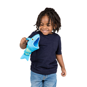 Kids race with Spark Shark pool game and nets.