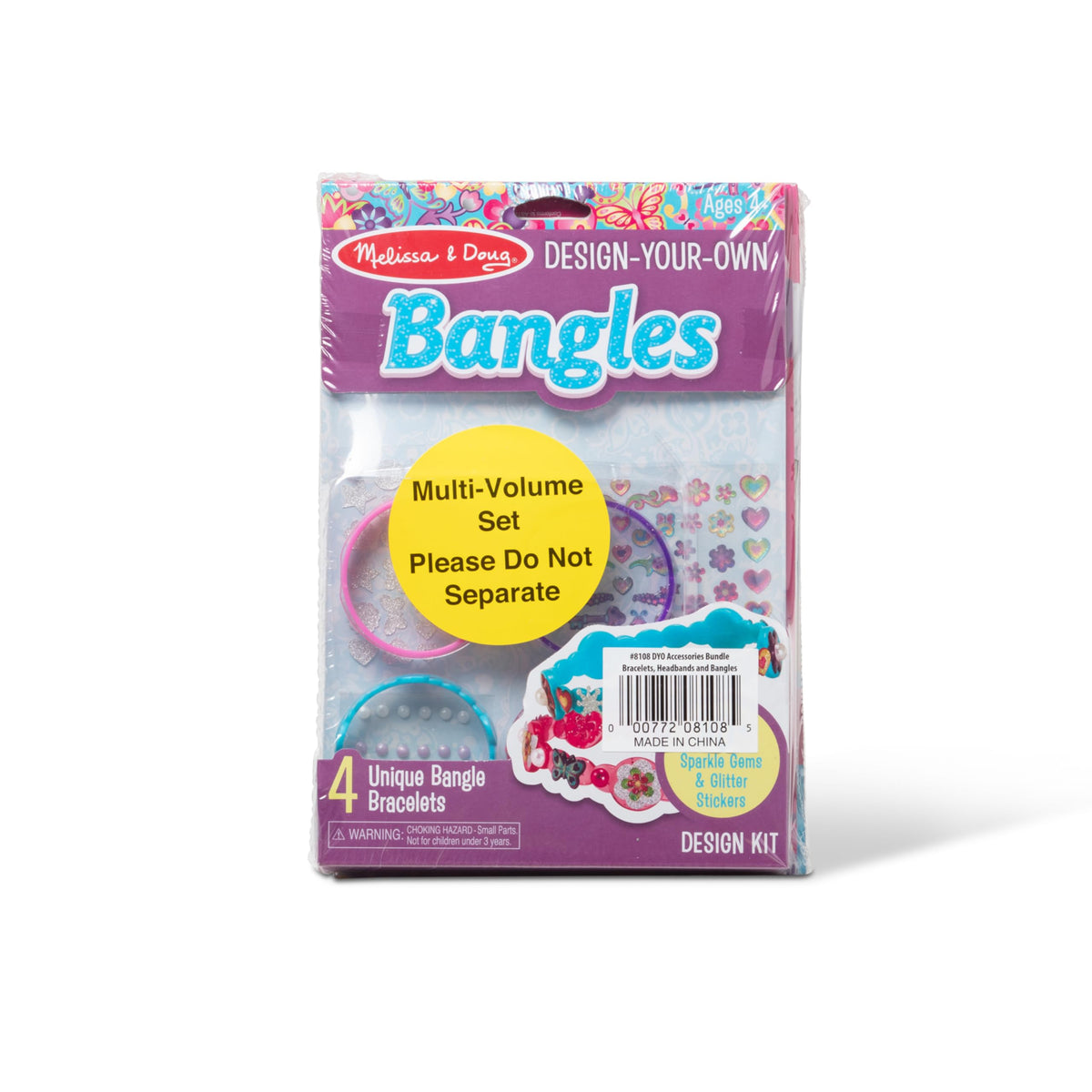 Melissa & Doug sparkle gem stickers display; bright details ignite creativity.