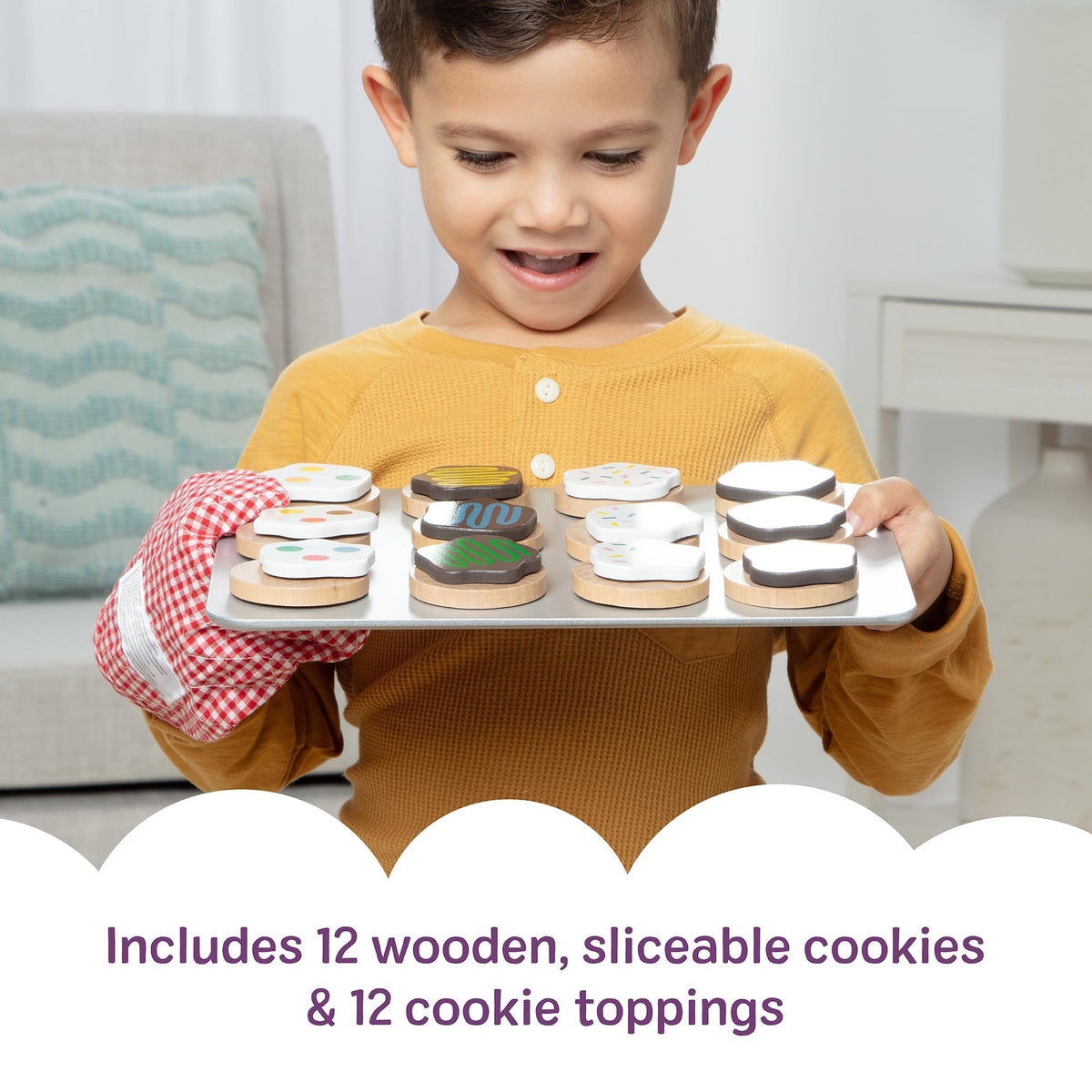 Melissa & Doug spatula for lifting cookies during pretend bake time.