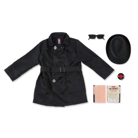 Melissa & Doug spy costume trench coat for immersive pretend play.