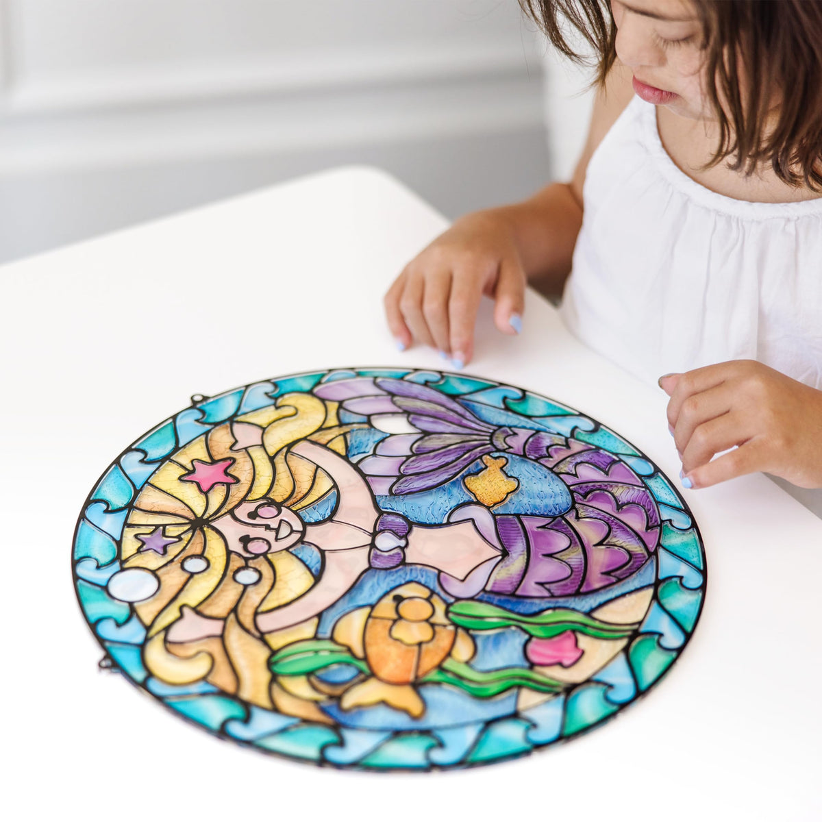 Melissa & Doug hanging cord and suction cup for easy sunlit window display