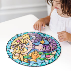 Melissa & Doug hanging cord and suction cup for easy sunlit window display