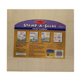 Melissa & Doug Stamp-a-Scene flowers stamps for bright scenes