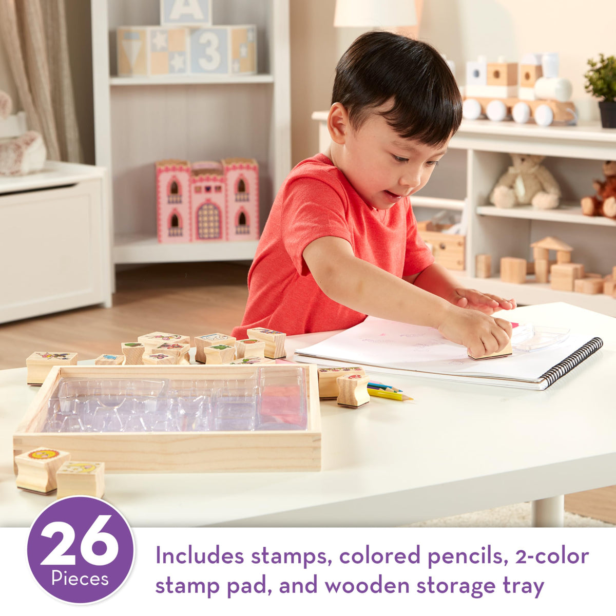Melissa & Doug Stamp-a-Scene garden stamps for vivid scenes