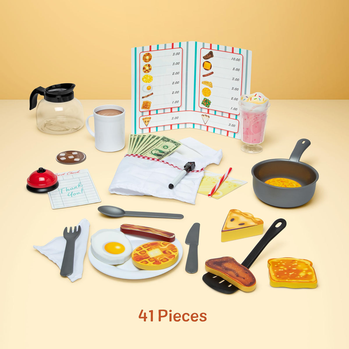 Wooden food piece from Star Diner for mix-and-match meals