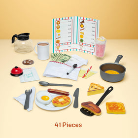 Wooden food piece from Star Diner for mix-and-match meals