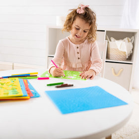 Melissa & Doug Created by Me dinosaurs stencil designs for engaging play.