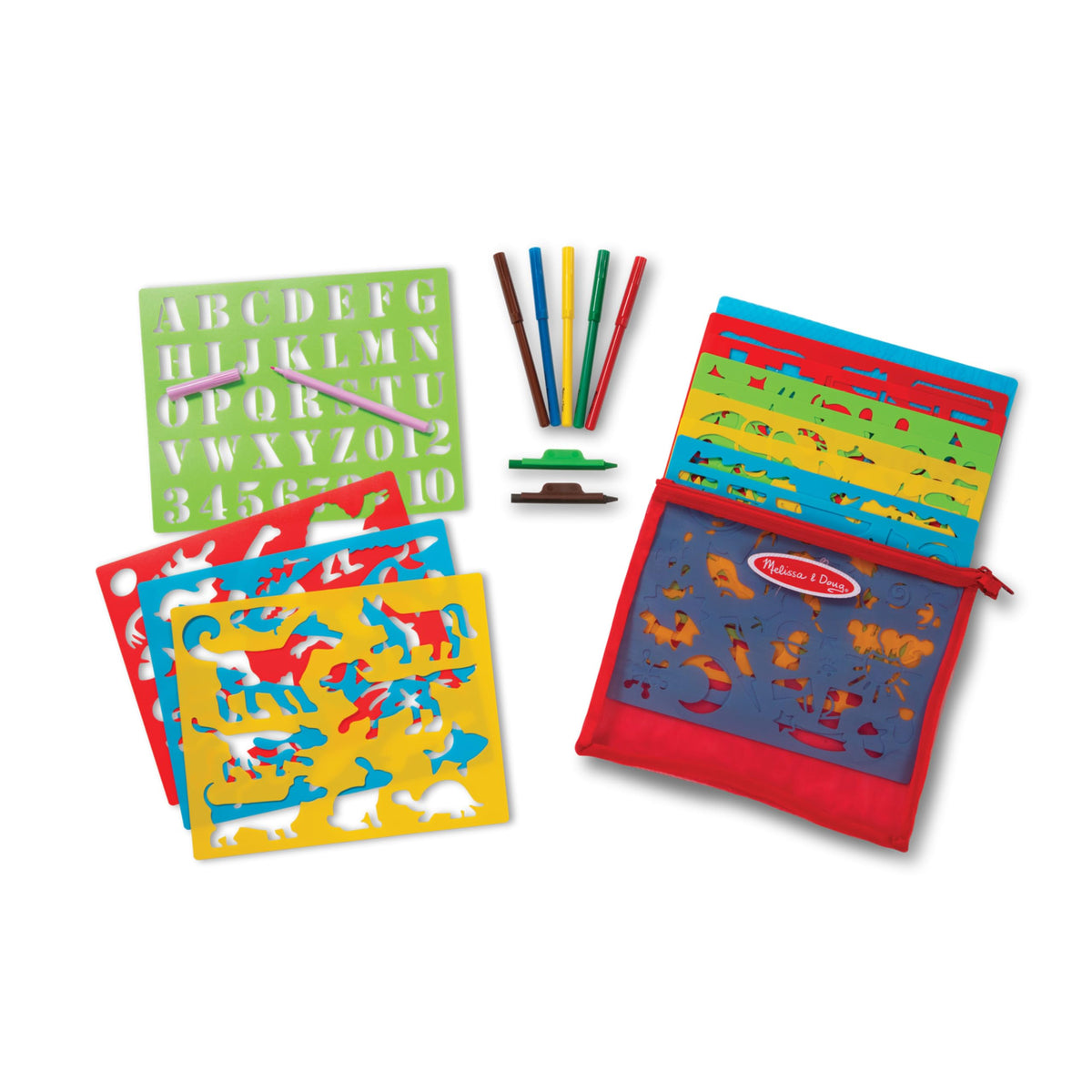 Melissa & Doug Created by Me vehicles stencil designs to inspire storytelling.