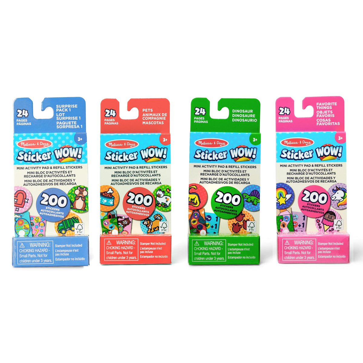 Melissa & Doug Sticker WOW! dinosaur pad for travel and decorating
