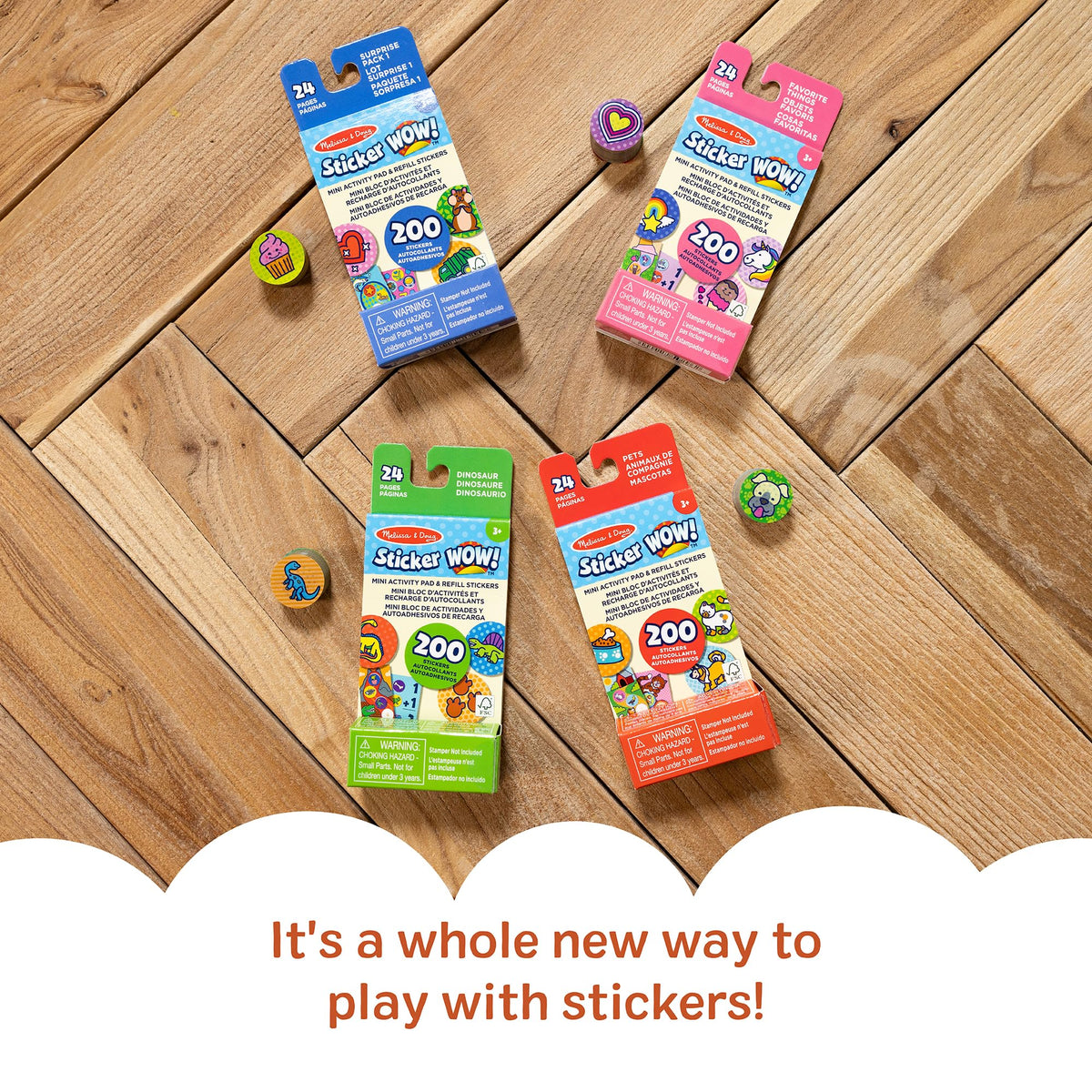 Melissa & Doug Sticker WOW! compatible with any stamper for easy decorating