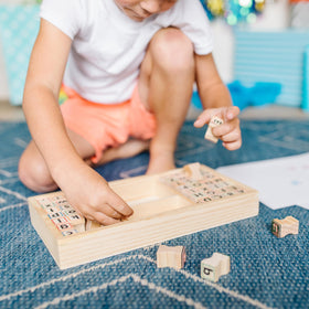 Sturdy wooden box for organized storage and easy cleanup