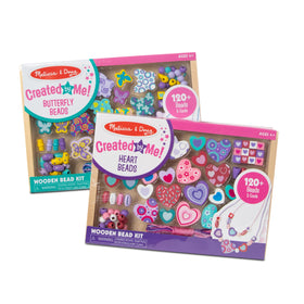 Melissa & Doug Sweet Hearts and Butterfly Friends bead set with heart beads for creative jewelry making