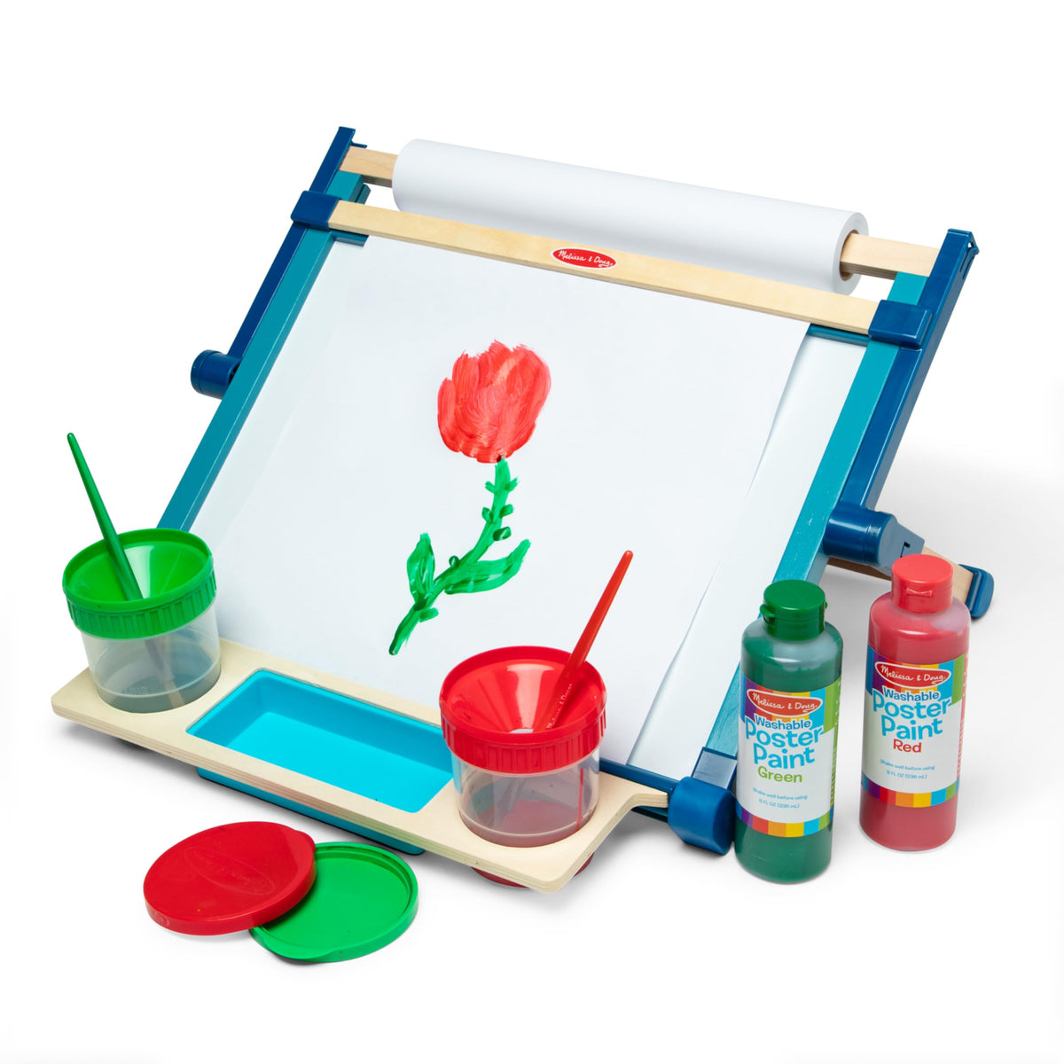 Melissa & Doug included magnets and letter-number magnets encourage early reading play
