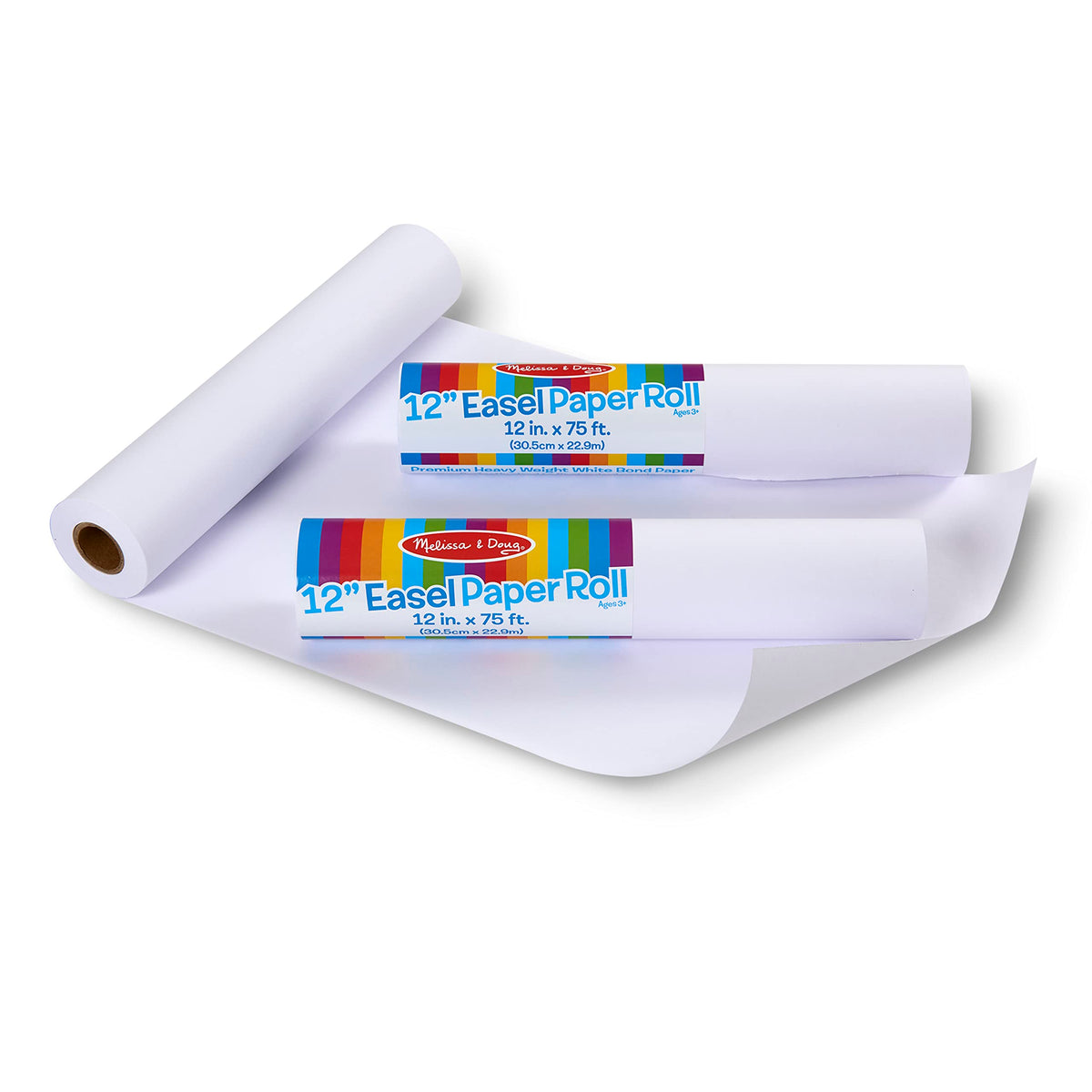 Detail of heavyweight bond paper texture from Melissa & Doug 75-foot rolls