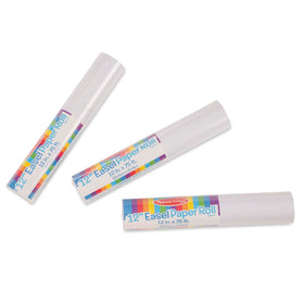 Melissa & Doug paper rolls stacked, ready for art sessions and group projects
