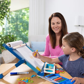 Melissa & Doug easel paper roll holder provides a 50-foot canvas for ongoing art adventures