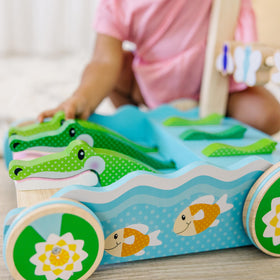 Melissa & Doug two-step assembly makes setup quick