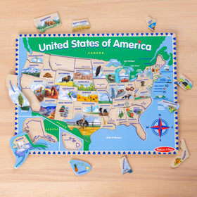 Unplugged geography activity from Melissa & Doug encouraging exploration.