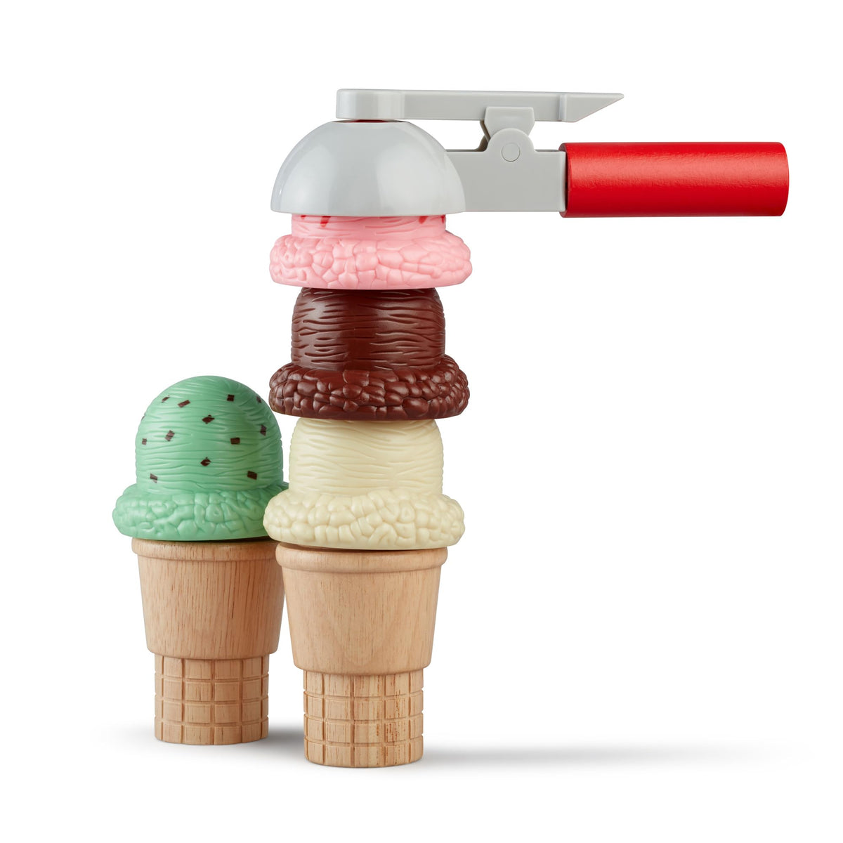 Melissa & Doug vanilla ice cream scoop for classic pretend play.